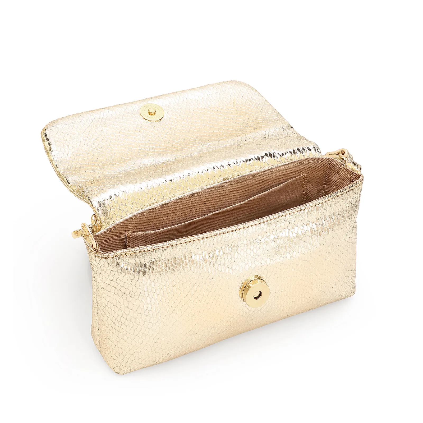 Bolsa De Ombro Alt Dourado