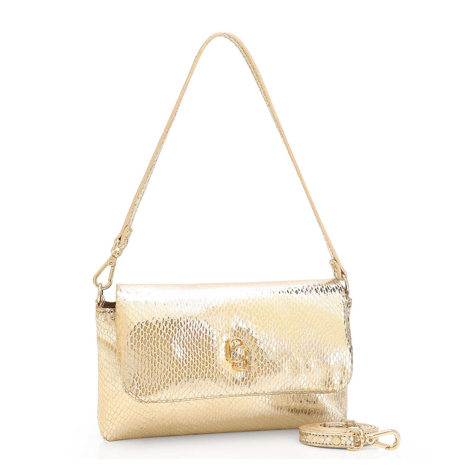 Bolsa De Ombro Alt Dourado