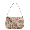 Bolsa De Ombro Alt Floral/Couro Bege - imagem 1