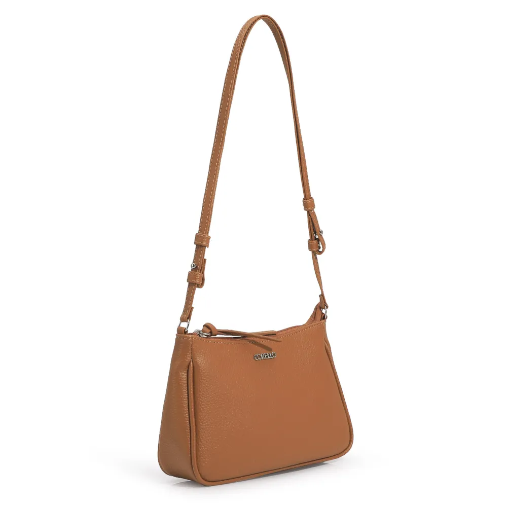 Bolsa De Ombro Alt Marrom Claro - imagem 3