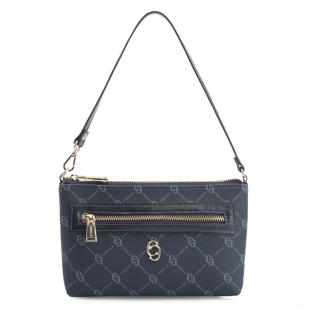 Bolsa De Ombro Alt Monograma Azul