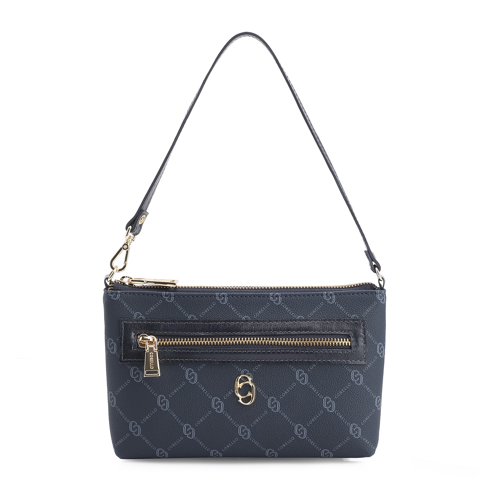Bolsa De Ombro Alt Monograma Azul