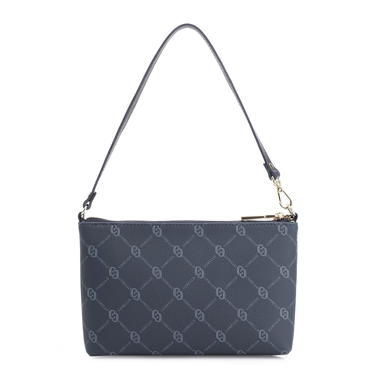 Bolsa De Ombro Alt Monograma Azul