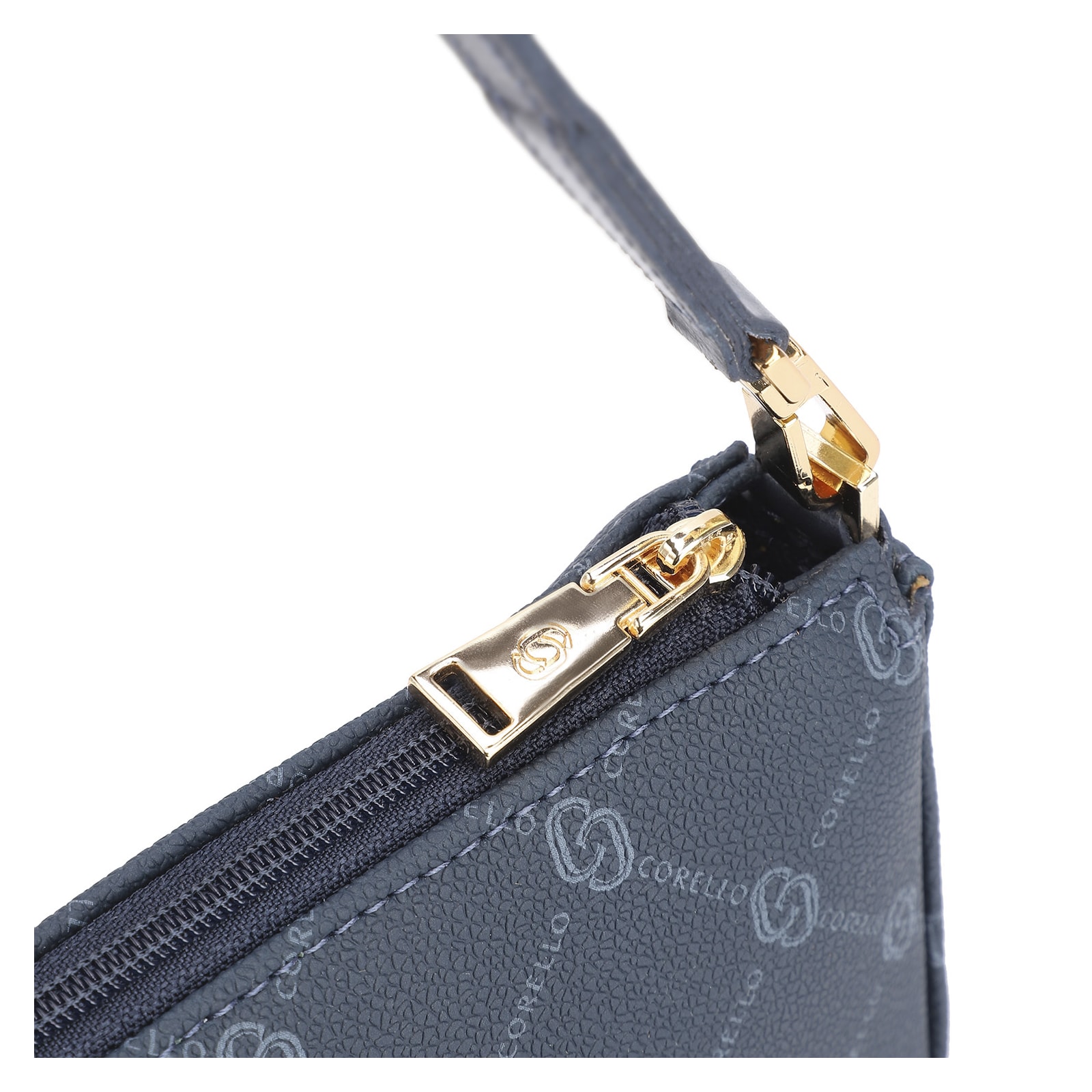 Bolsa De Ombro Alt Monograma Azul