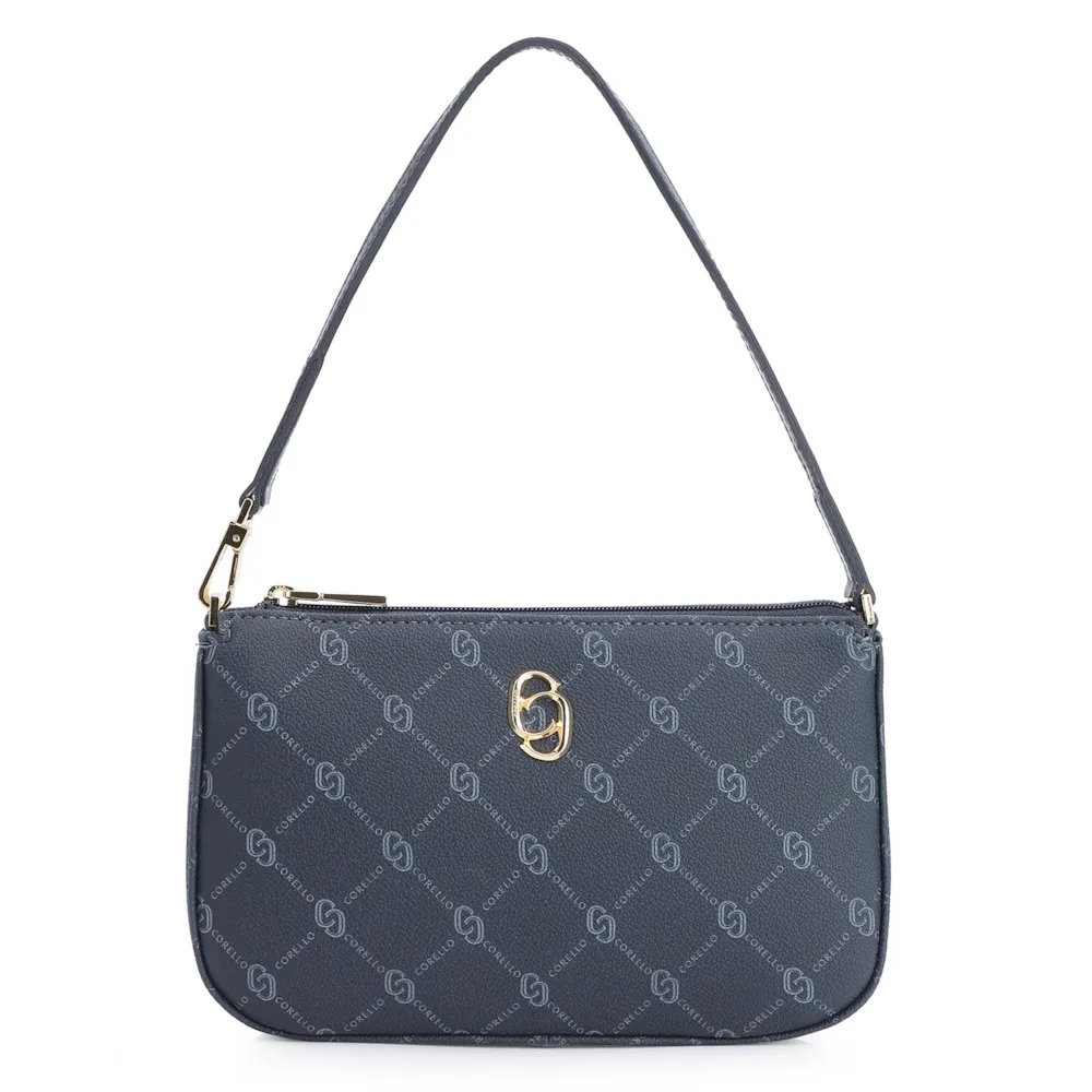 Bolsa De Ombro Alt Monograma Azul