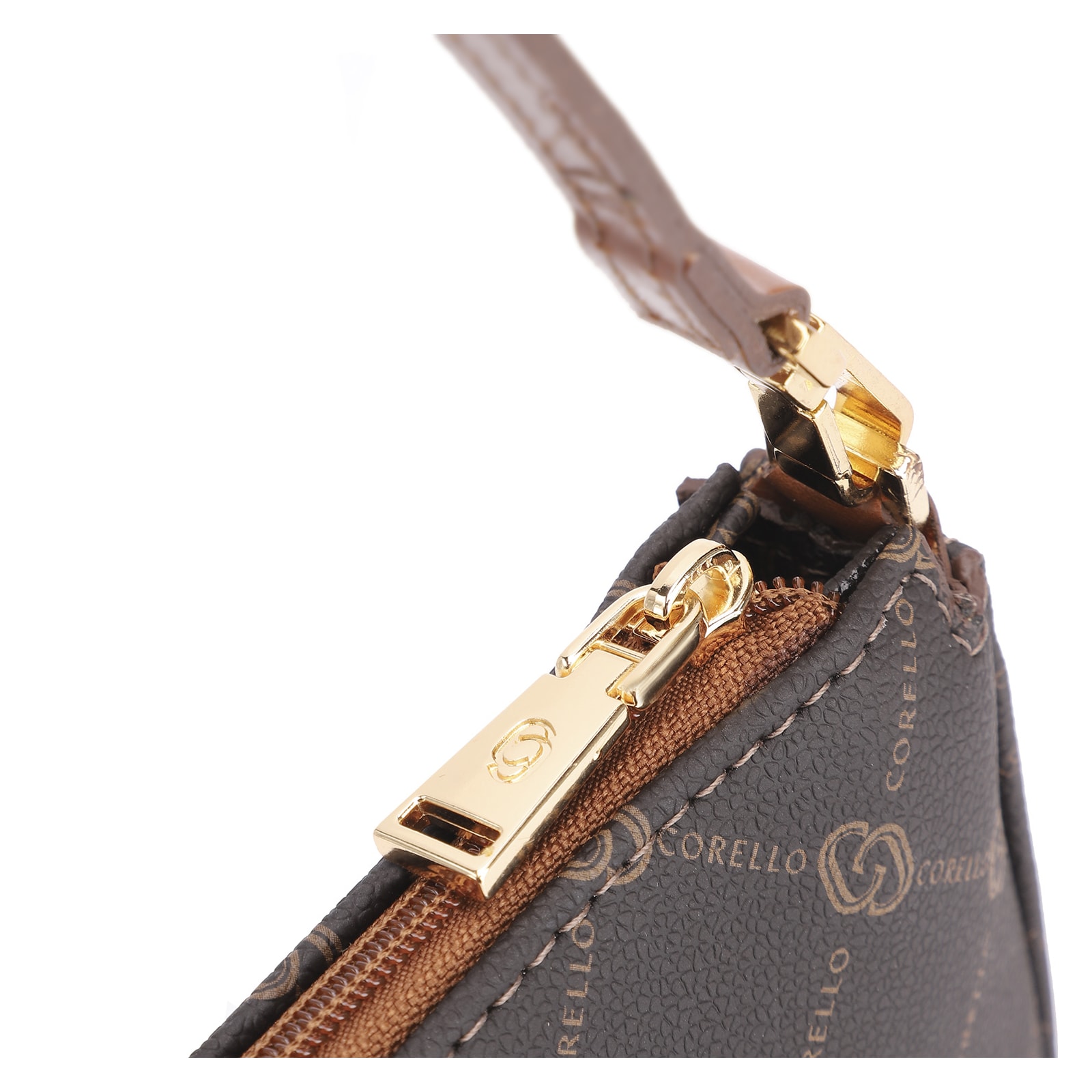 Bolsa De Ombro Alt Monograma Marrom