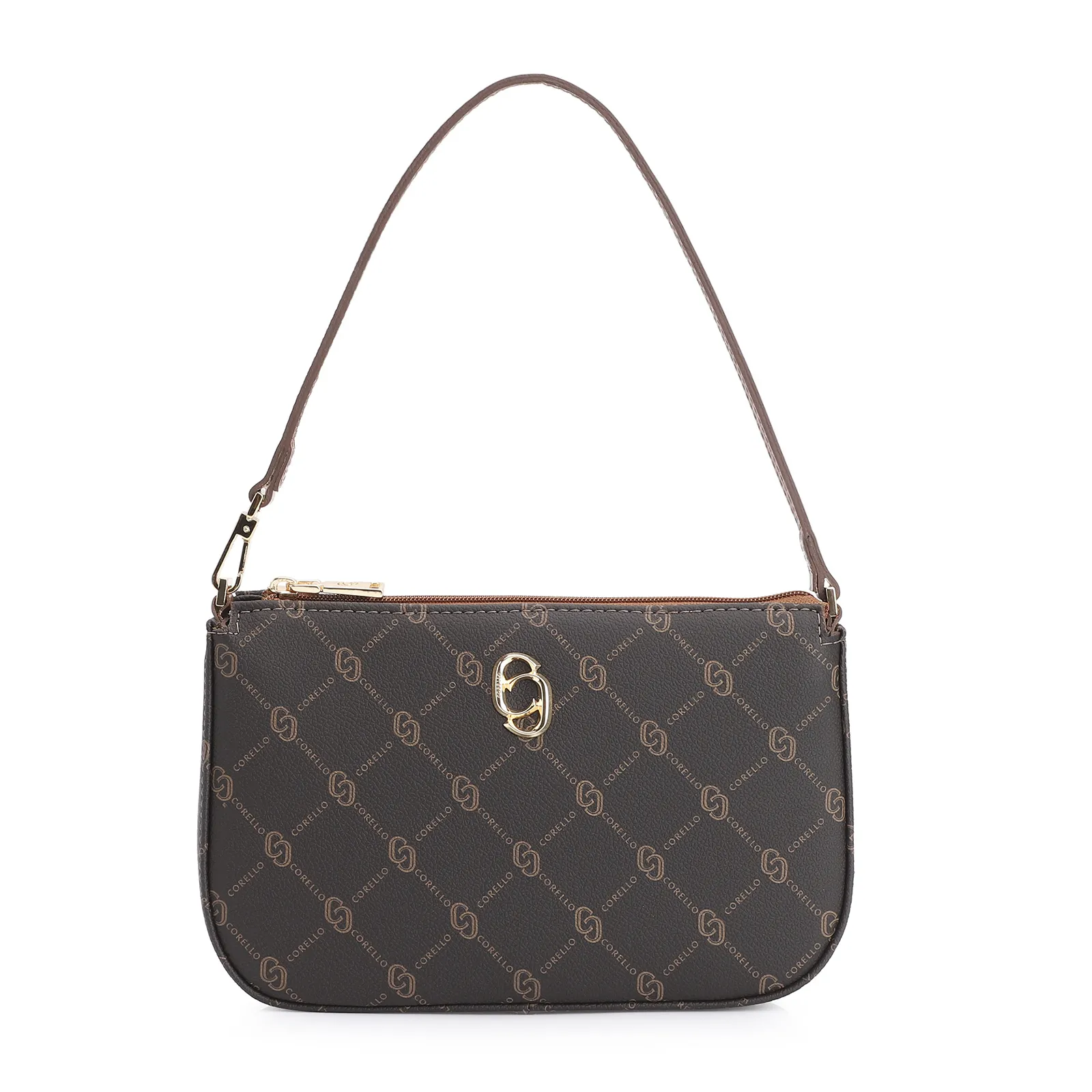 Bolsa De Ombro Alt Monograma Marrom