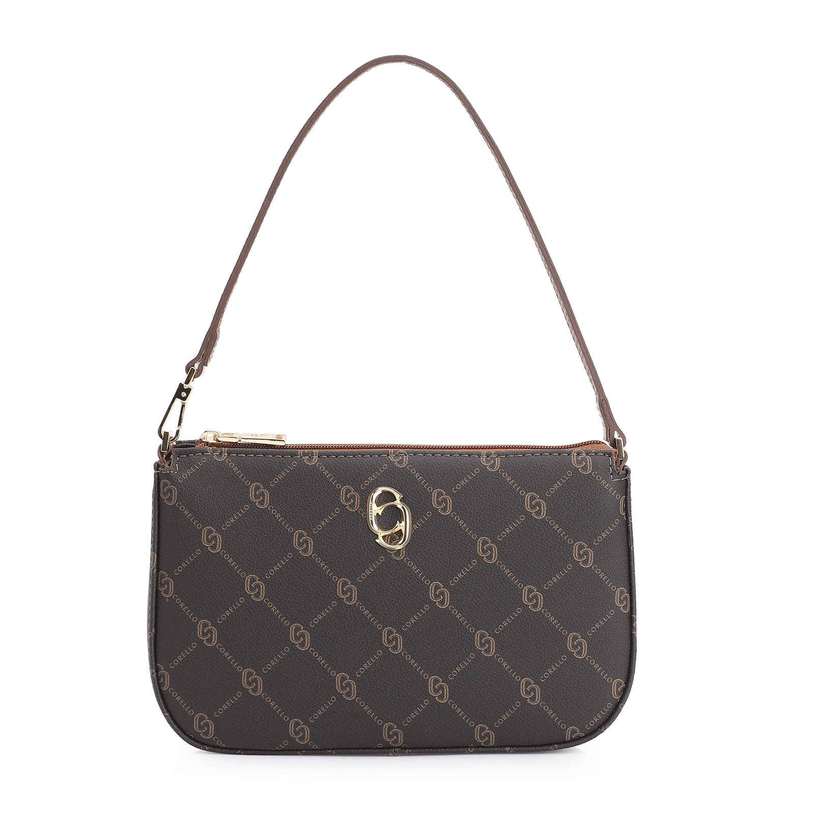 Bolsa De Ombro Alt Monograma Marrom