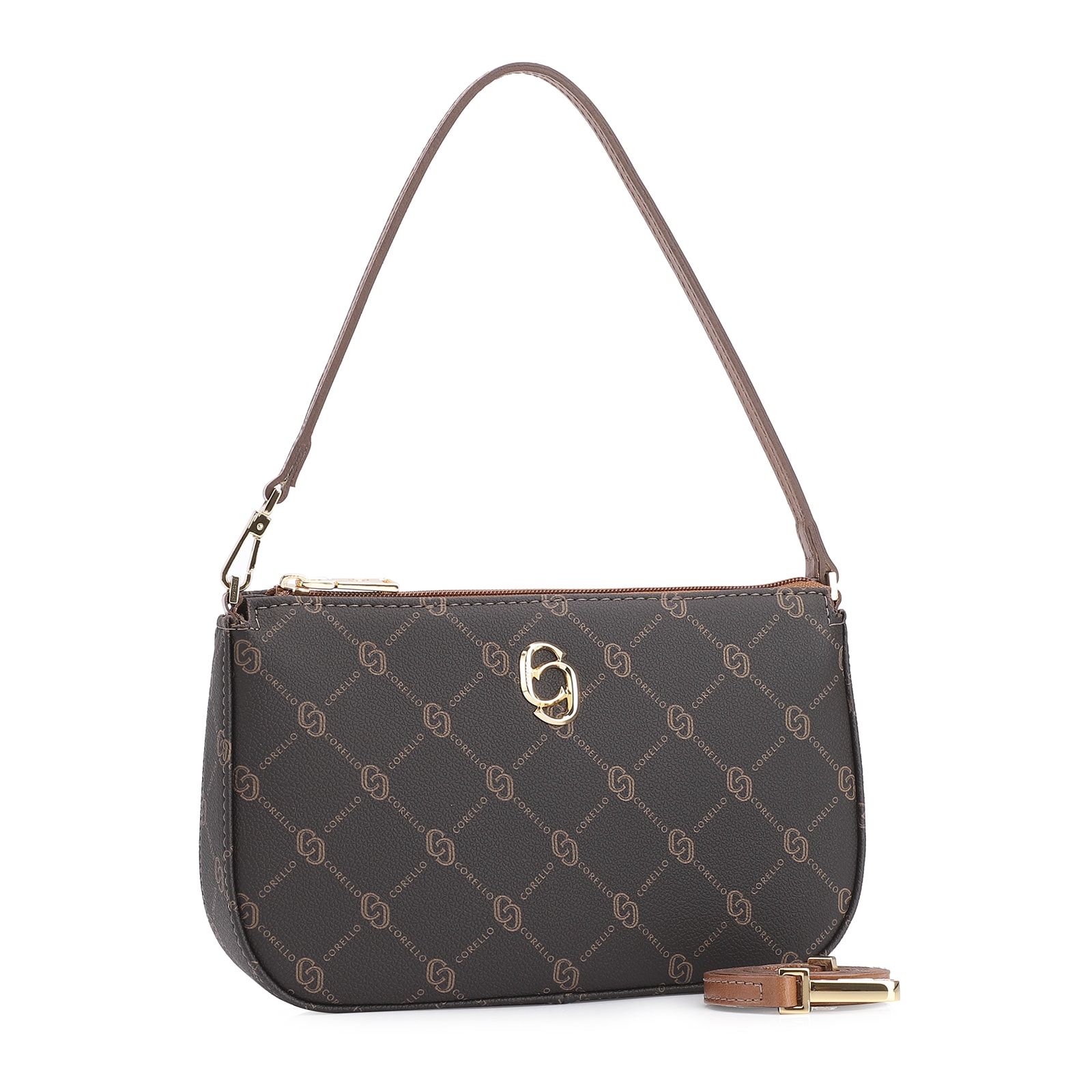 Bolsa De Ombro Alt Monograma Marrom