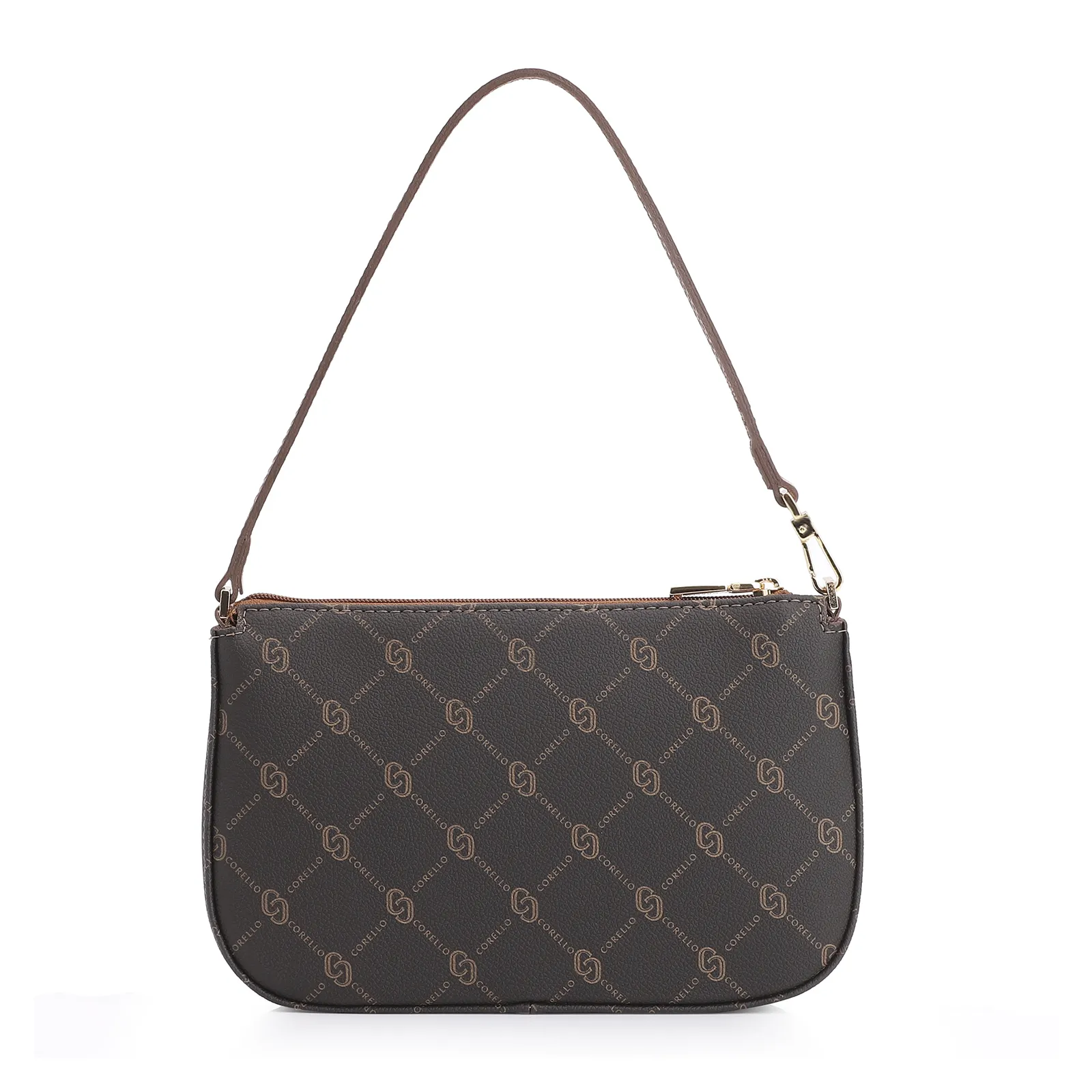 Bolsa De Ombro Alt Monograma Marrom