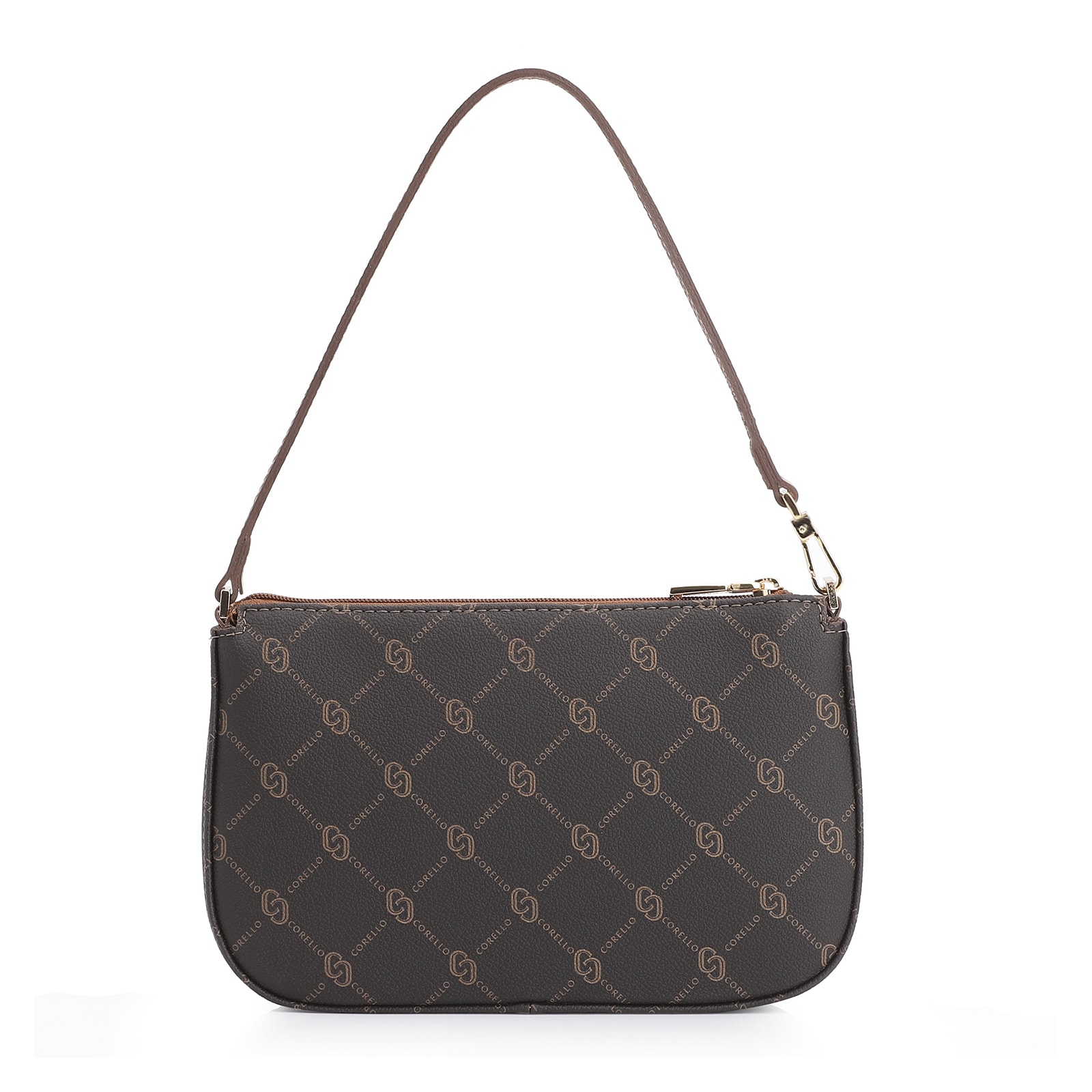 Bolsa De Ombro Alt Monograma Marrom