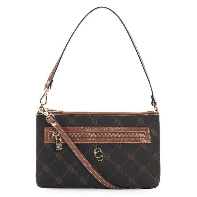 Bolsa De Ombro Alt Monograma Marrom