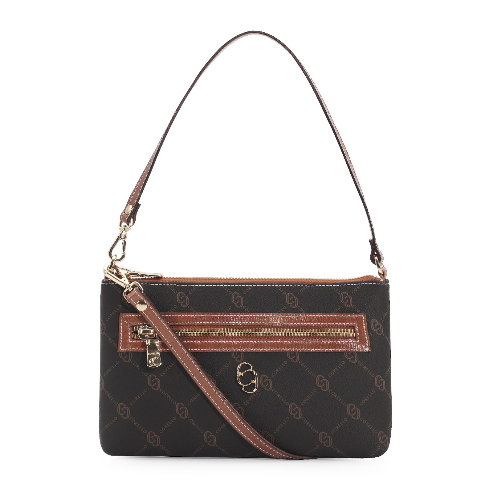 Bolsa De Ombro Alt Monograma Marrom