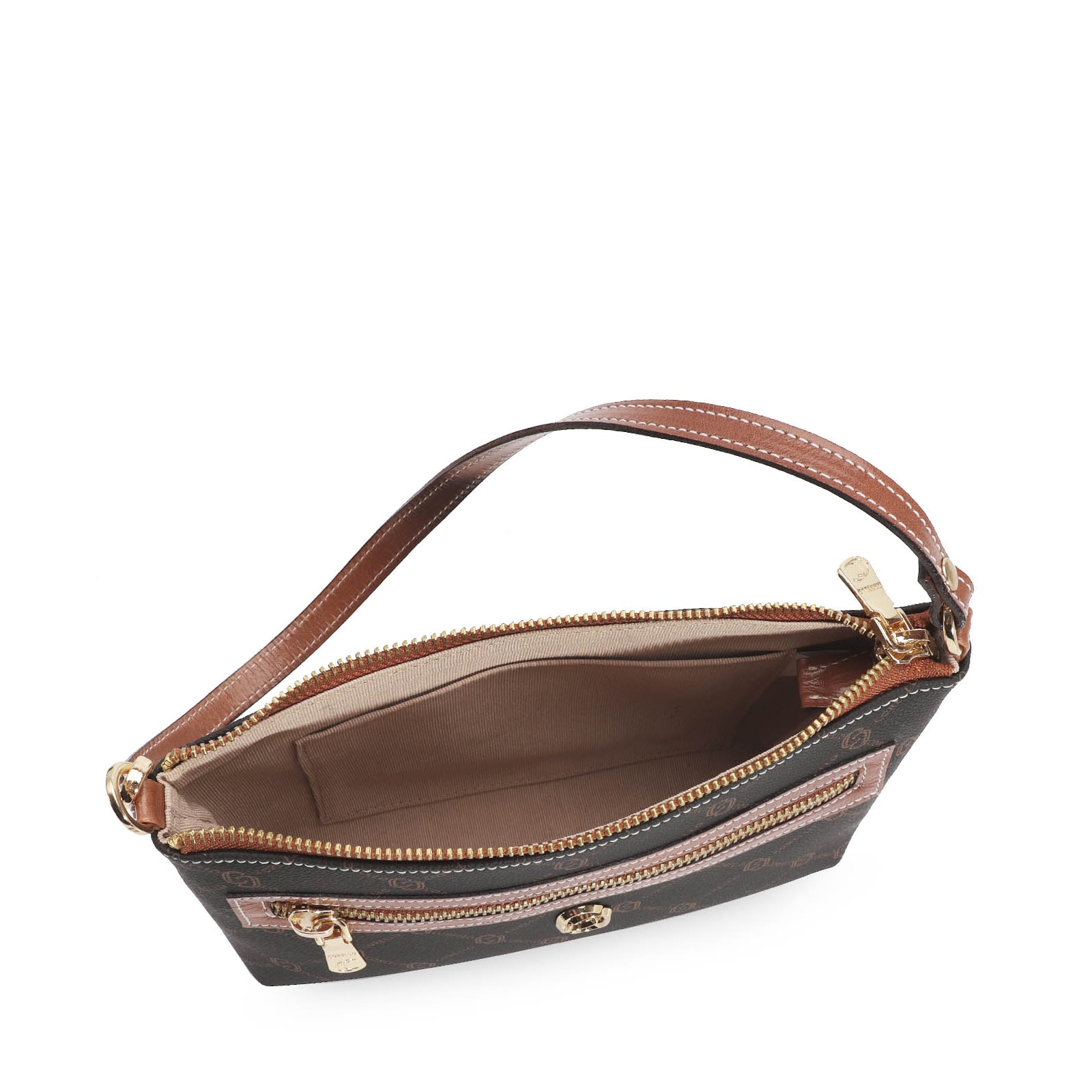 Bolsa De Ombro Alt Monograma Marrom