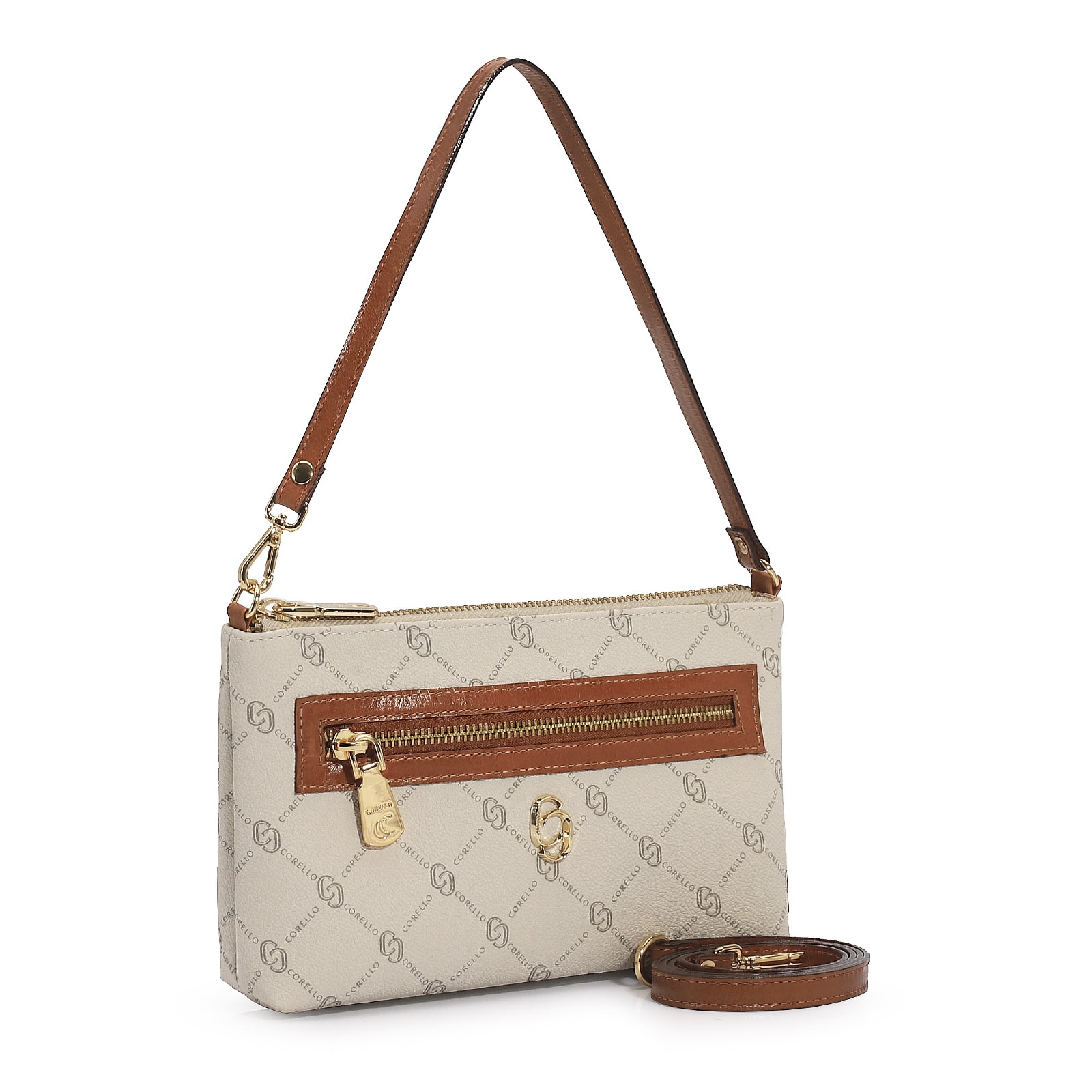 Bolsa De Ombro Alt Monograma Off White