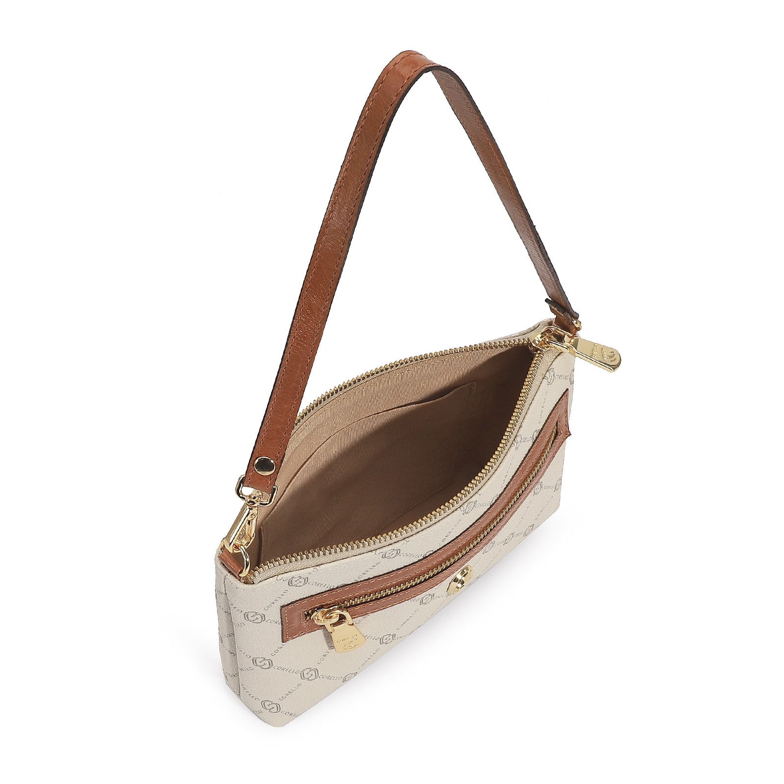 Bolsa De Ombro Alt Monograma Off White