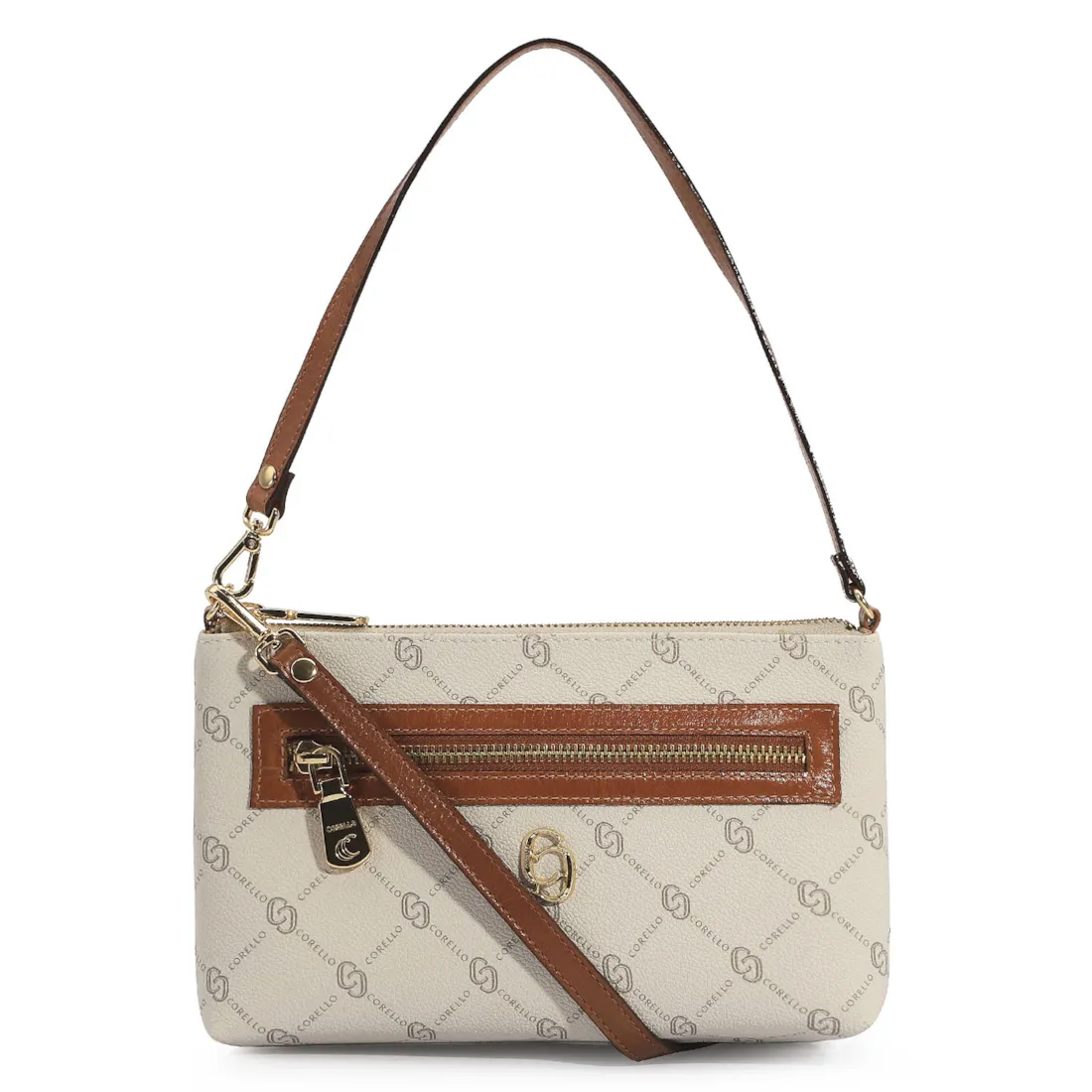 Bolsa De Ombro Alt Monograma Off White