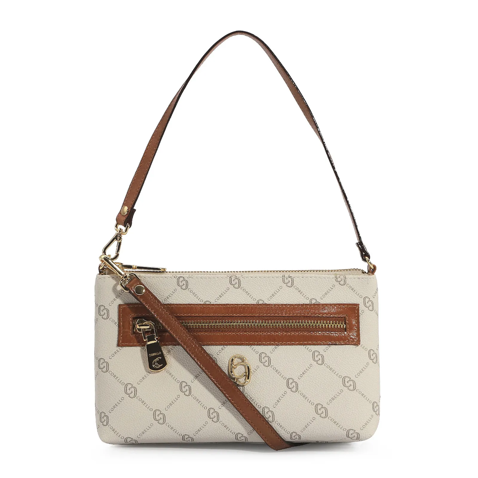 Bolsa De Ombro Alt Monograma Off White
