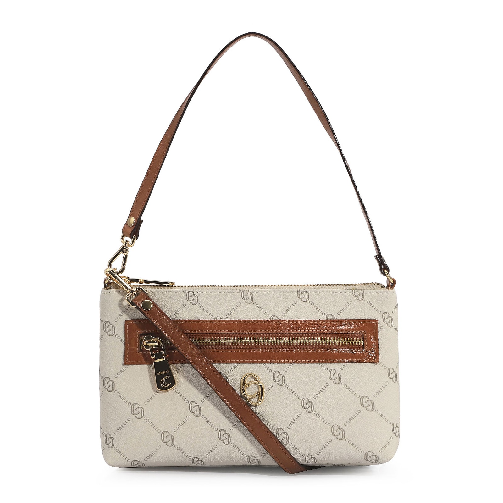 Bolsa De Ombro Alt Monograma Off White