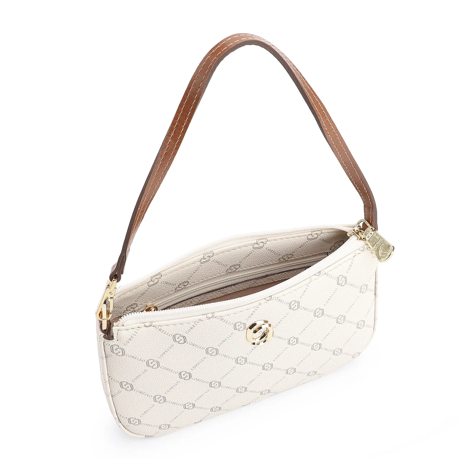 Bolsa De Ombro Alt Monograma Off White
