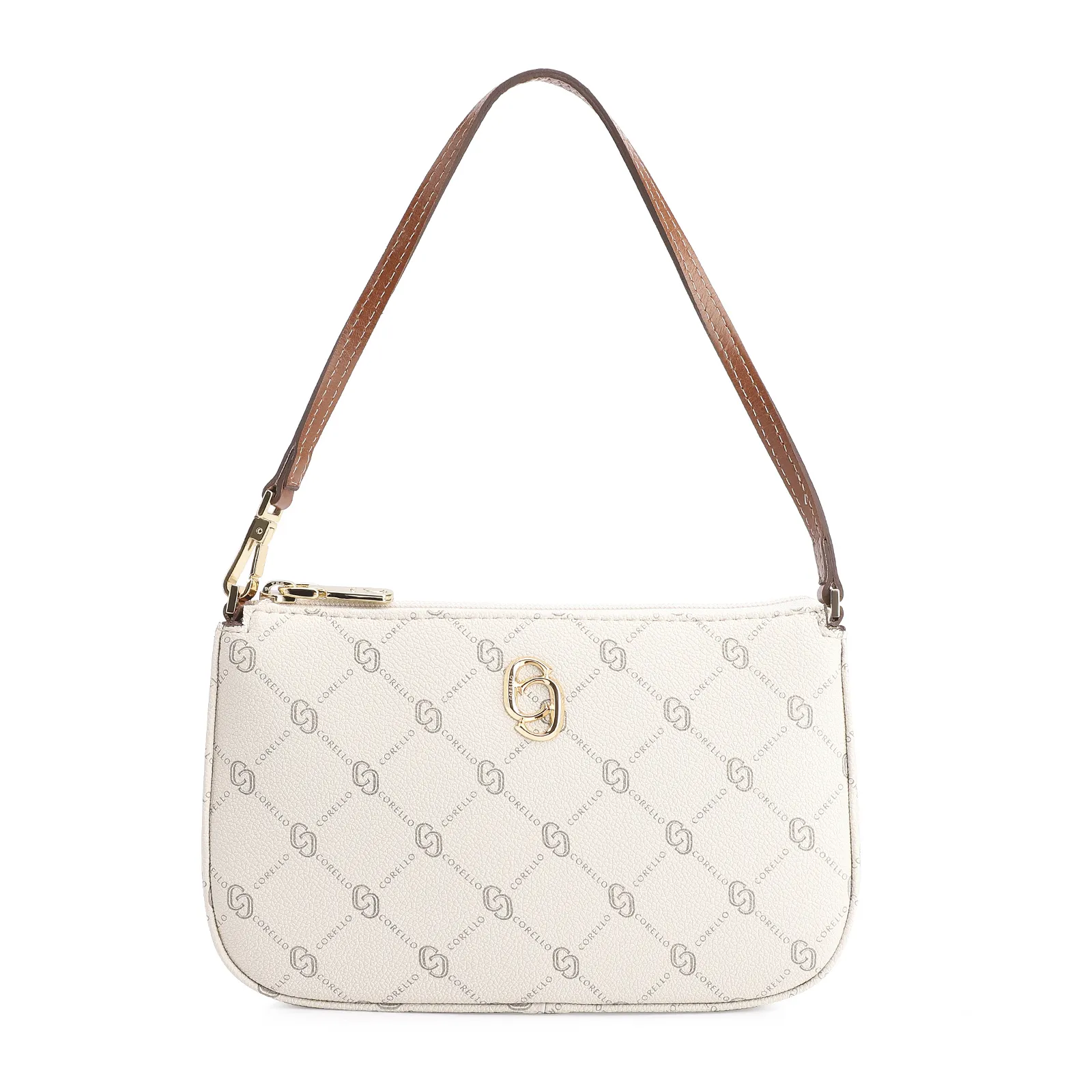 Bolsa De Ombro Alt Monograma Off White