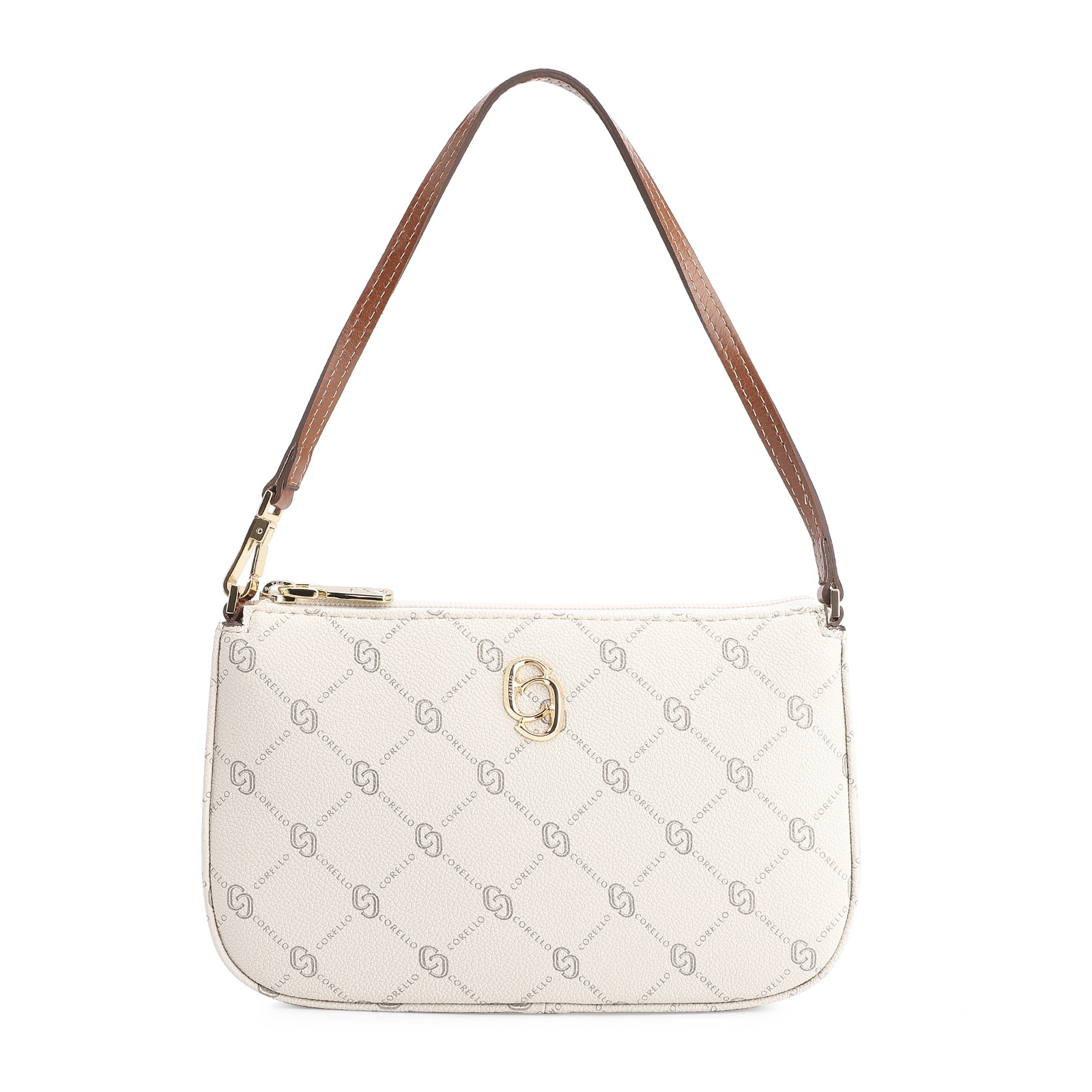 Bolsa De Ombro Alt Monograma Off White