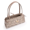  Bolsa De Ombro Alt Python Bege /Couro Bege - imagem 5
