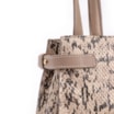  Bolsa De Ombro Alt Python Bege /Couro Bege - imagem 6