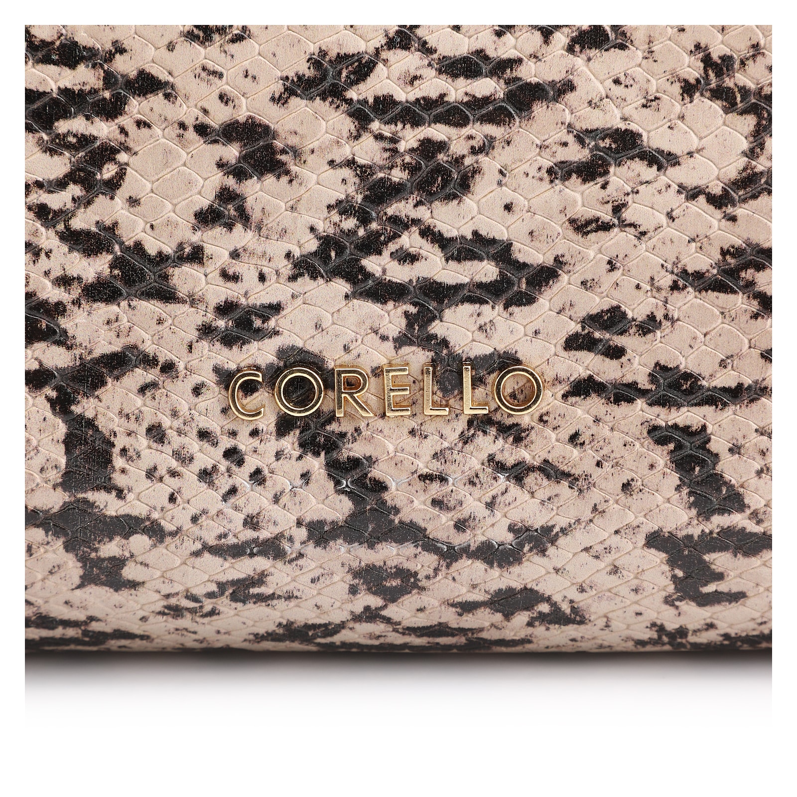  Bolsa De Ombro Alt Python Bege /Preta