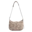 Bolsa De Ombro Alt Python Bege/Preto - imagem 3