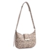 Bolsa De Ombro Alt Python Bege/Preto - imagem 2