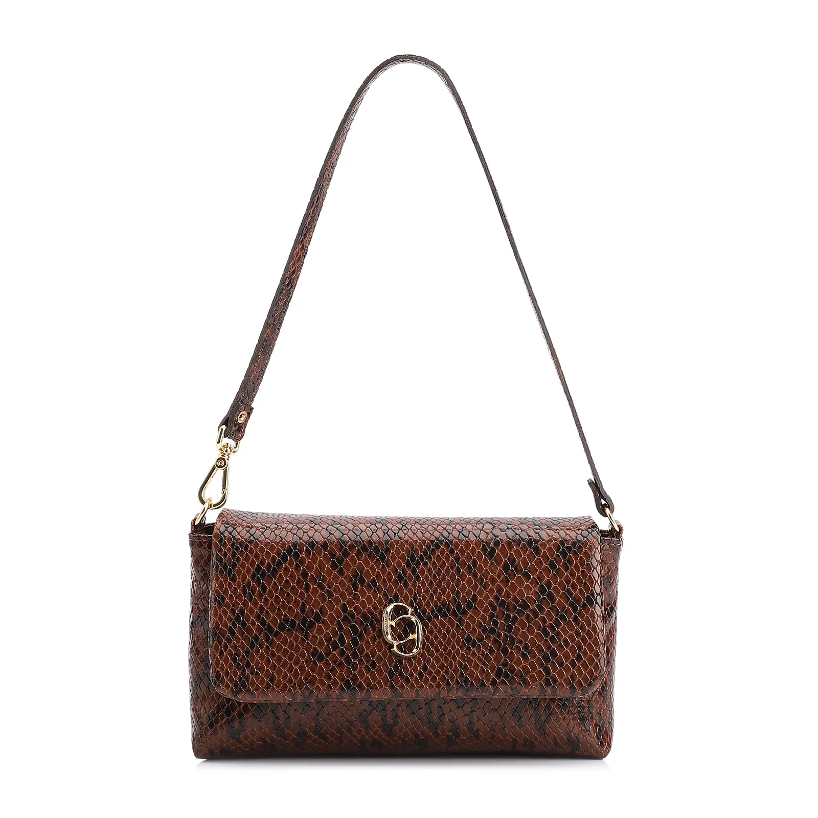 Bolsa De Ombro Alt Python Marrom