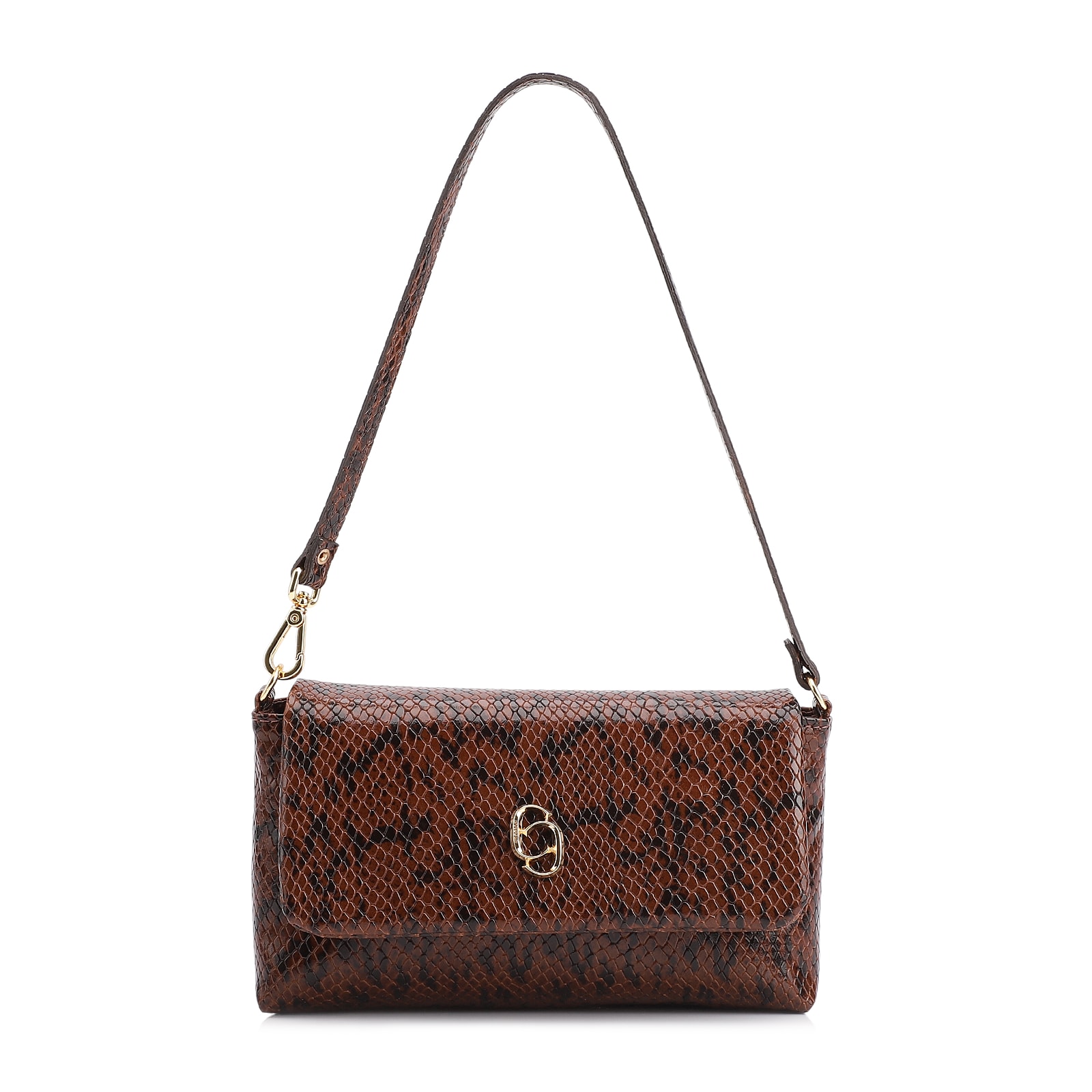 Bolsa De Ombro Alt Python Marrom