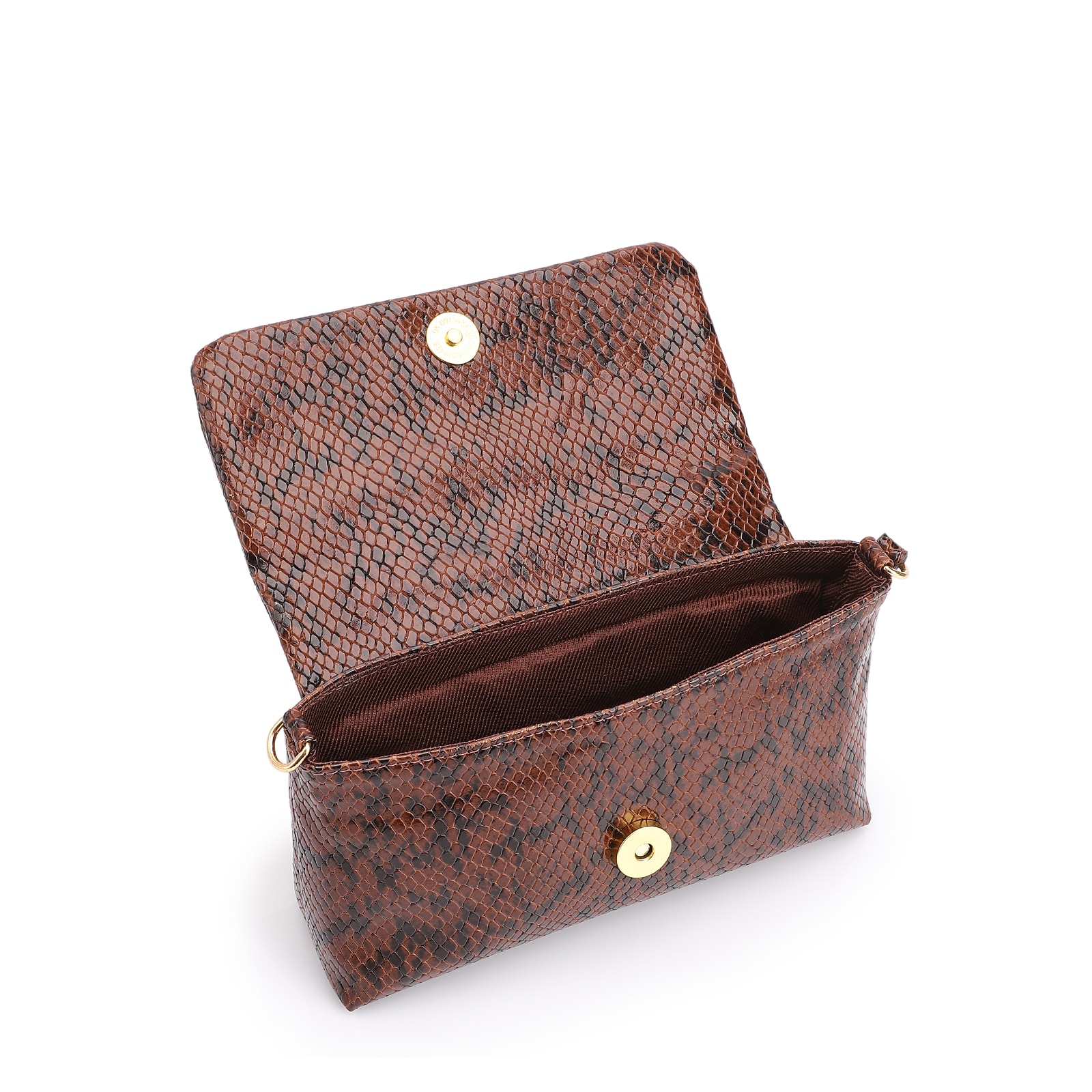 Bolsa De Ombro Alt Python Marrom