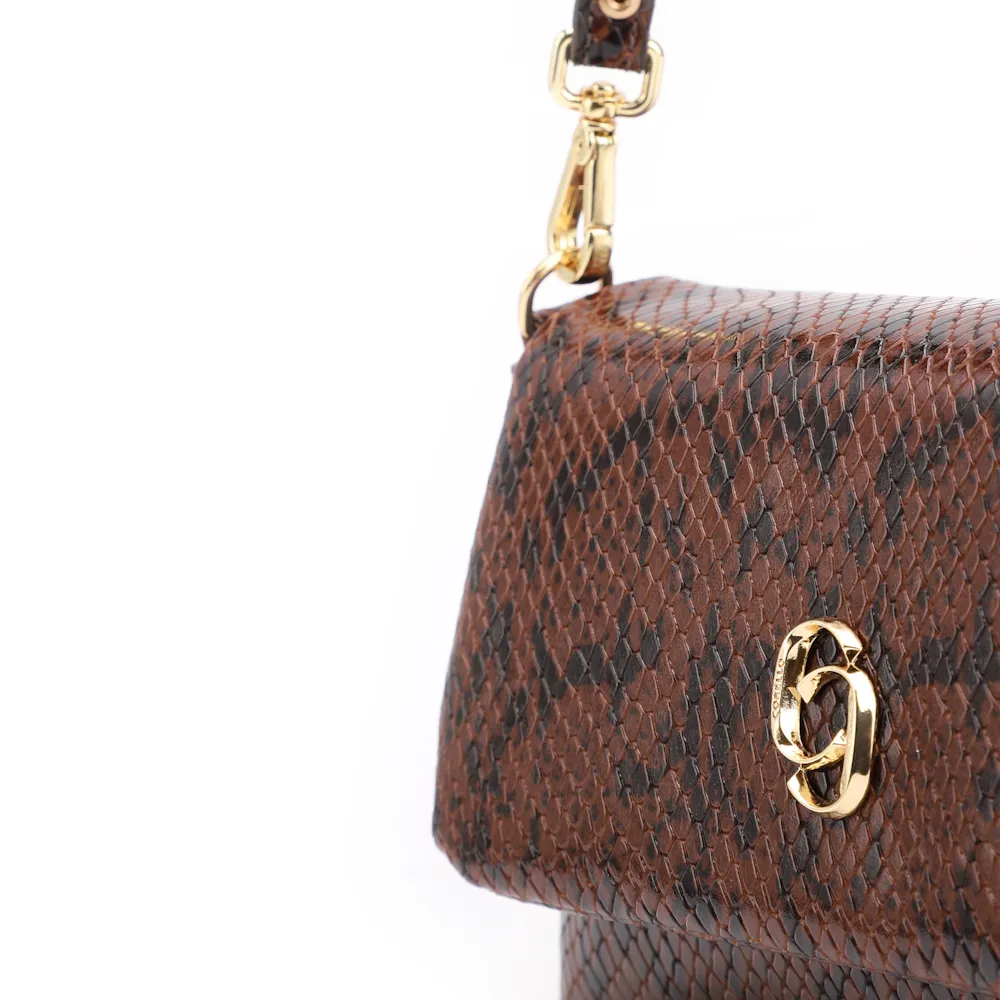 Bolsa De Ombro Alt Python Marrom - imagem 6