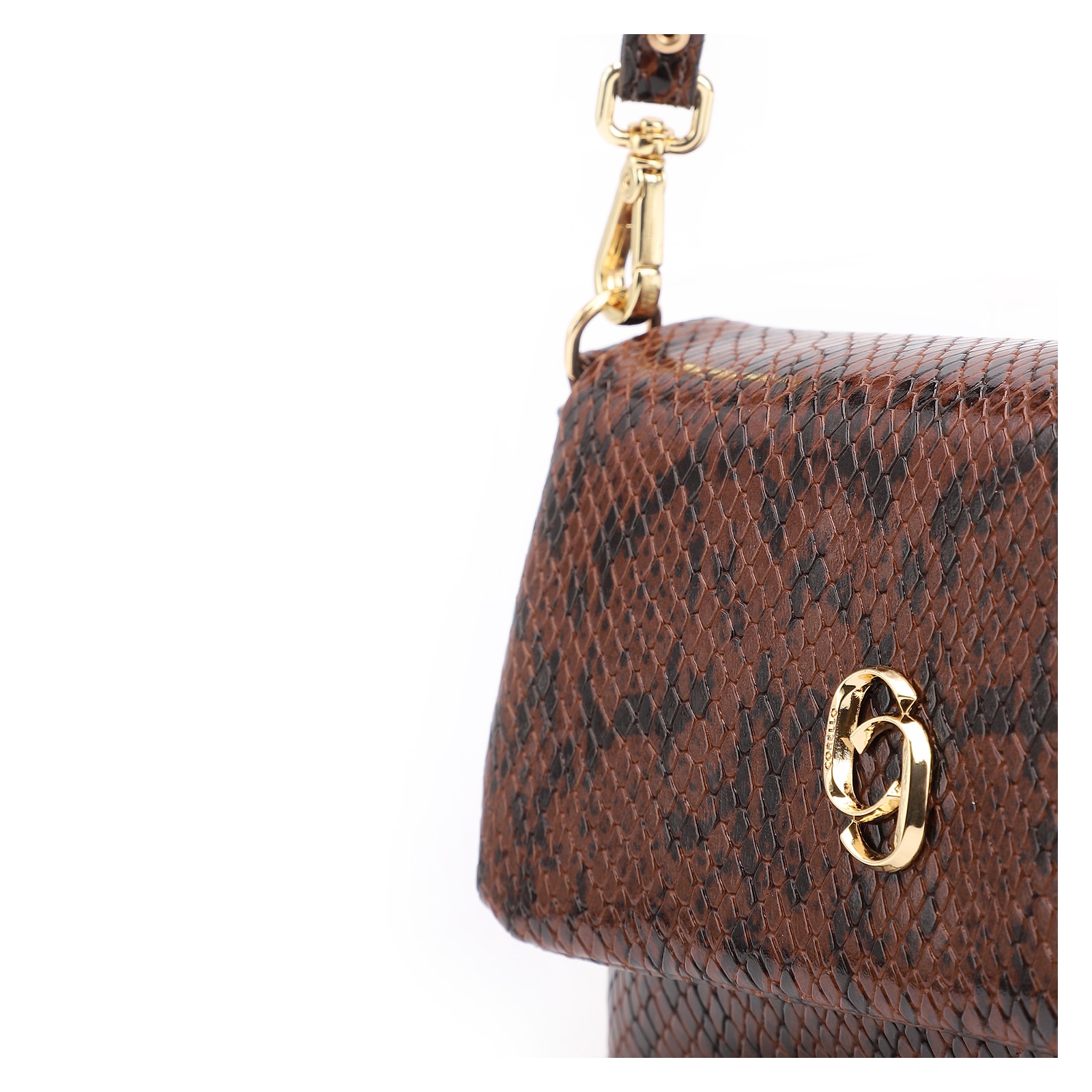 Bolsa De Ombro Alt Python Marrom