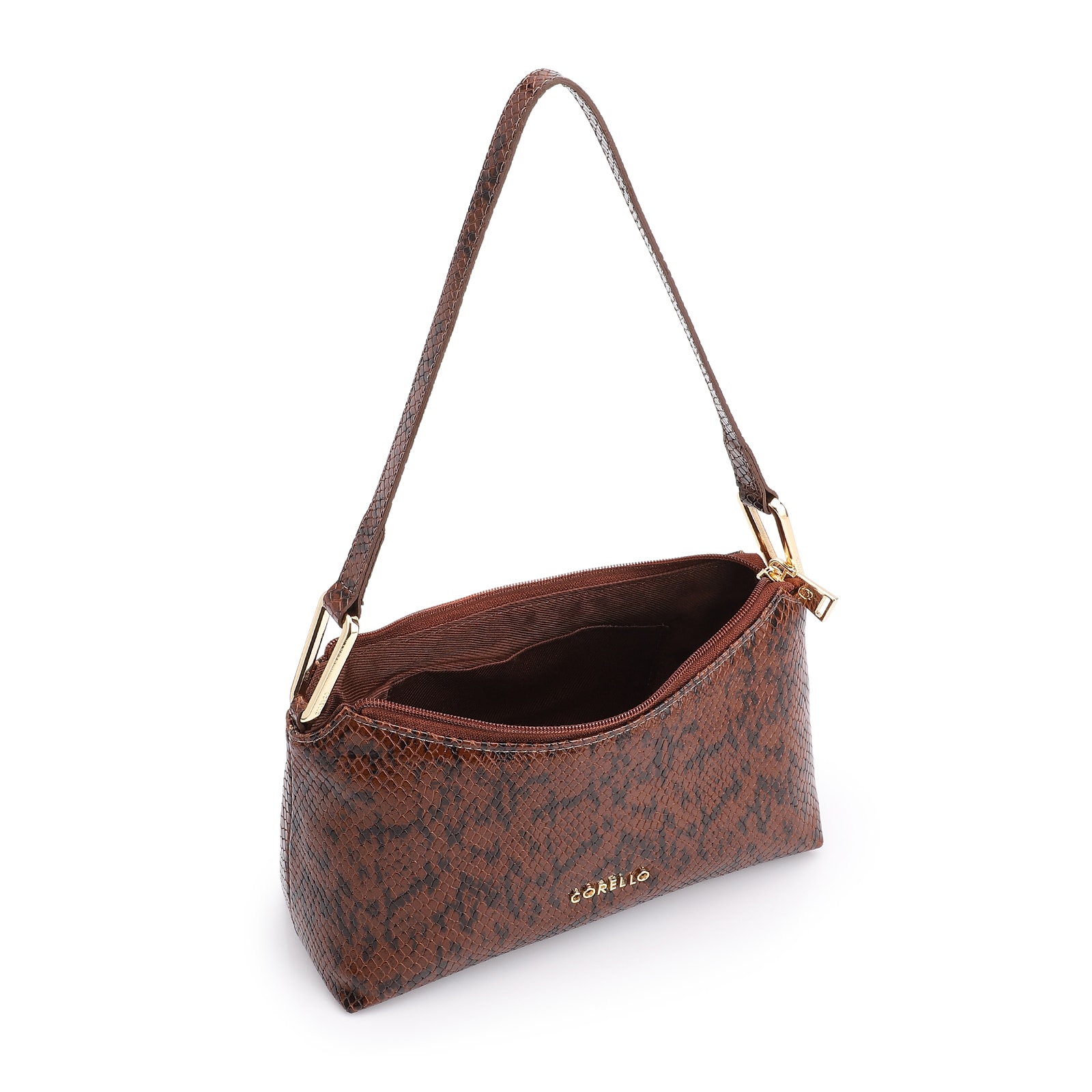  Bolsa De Ombro Alt Python Marrom