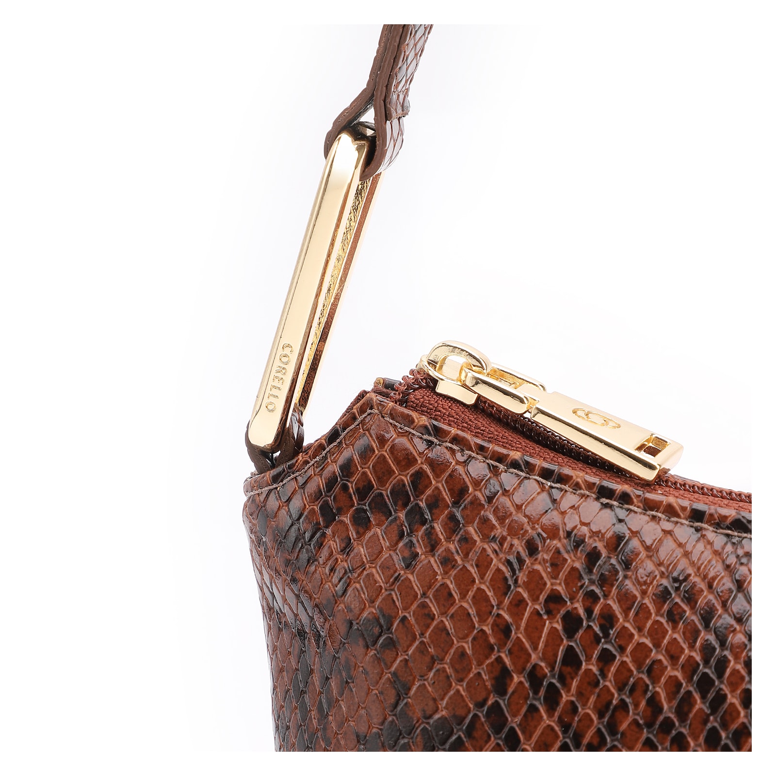 Bolsa De Ombro Alt Python Marrom