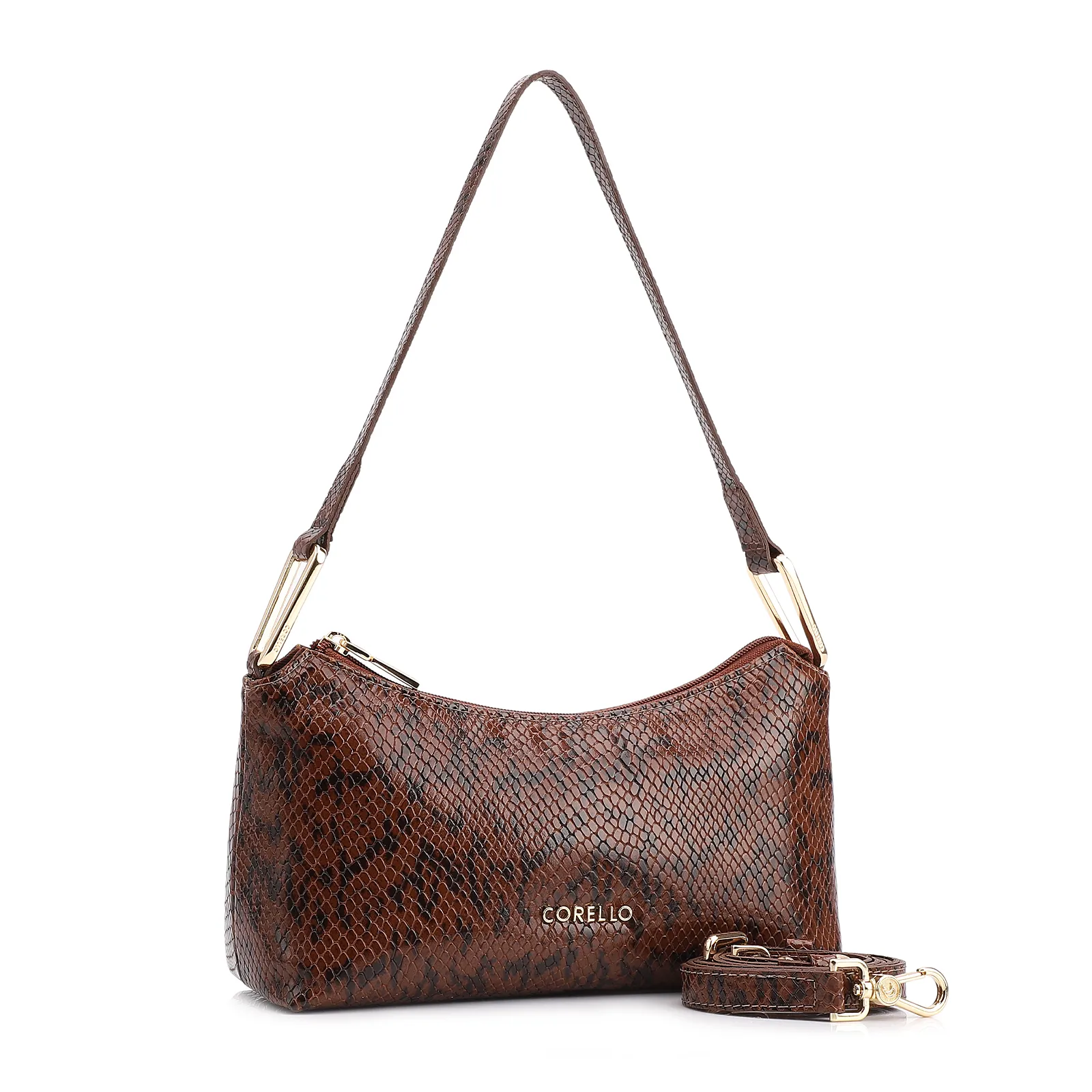  Bolsa De Ombro Alt Python Marrom