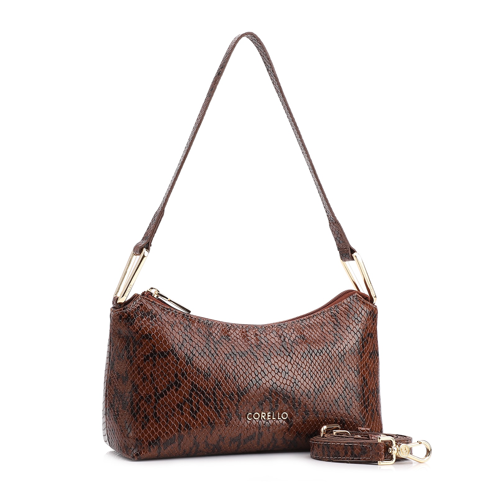  Bolsa De Ombro Alt Python Marrom