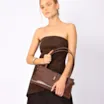  Bolsa De Ombro Alt Python Marrom/Couro Marrom - imagem 2