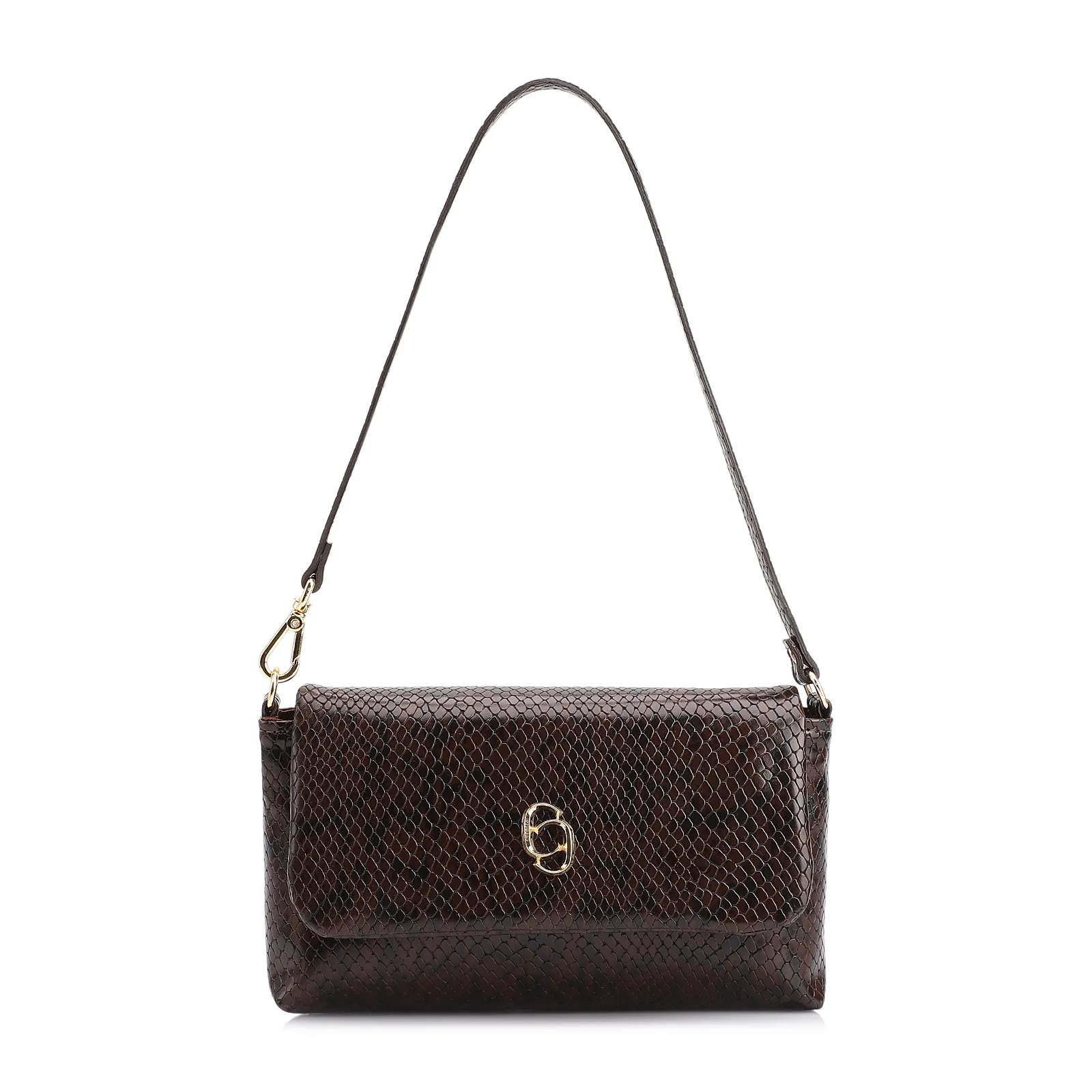 Bolsa De Ombro Alt Python Marrom Escuro