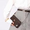 Bolsa De Ombro Alt Python Marrom Escuro - imagem 2