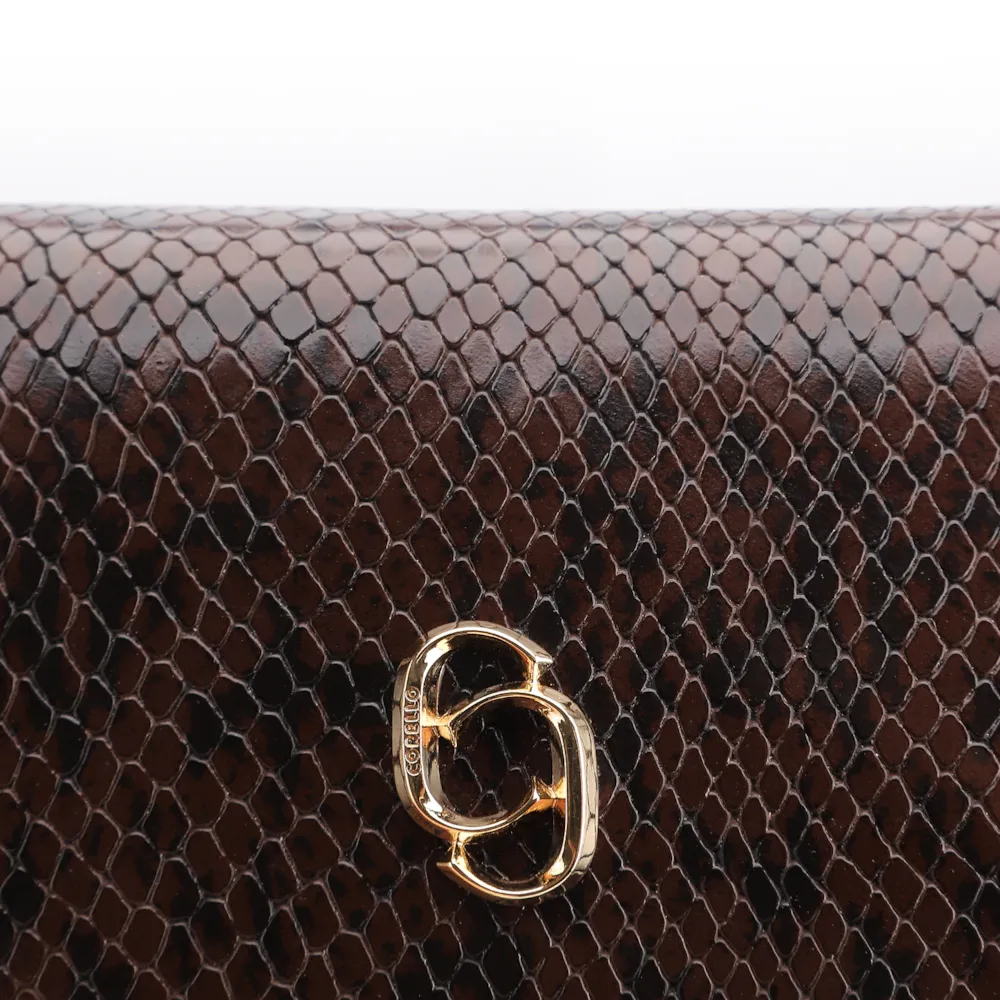 Bolsa De Ombro Alt Python Marrom Escuro - imagem 7