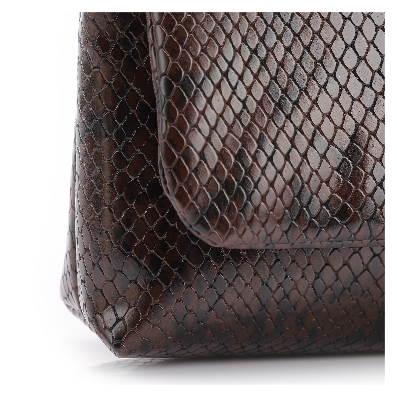 Bolsa De Ombro Alt Python Marrom Escuro
