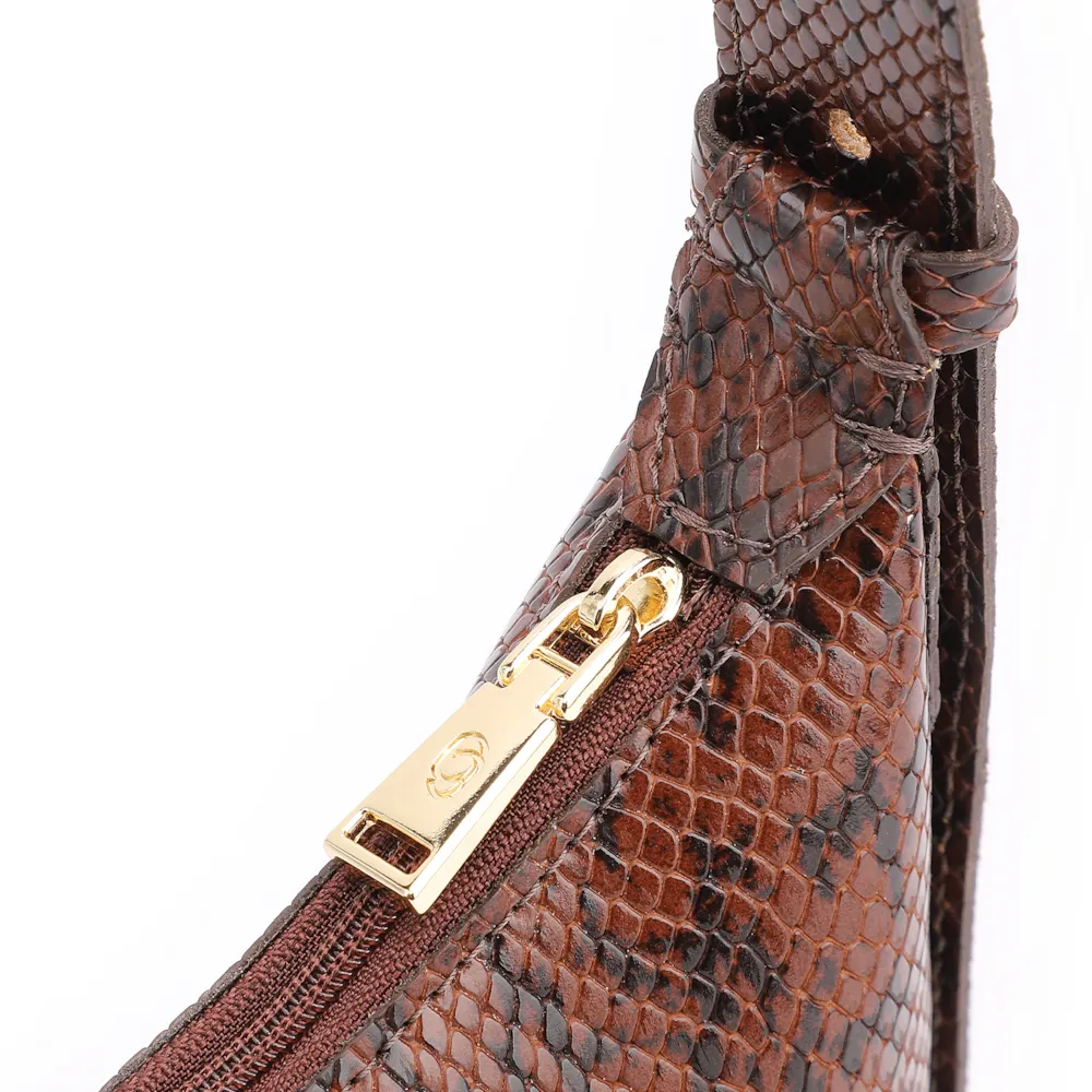 Bolsa De Ombro Alt Python Marrom Escuro - imagem 6