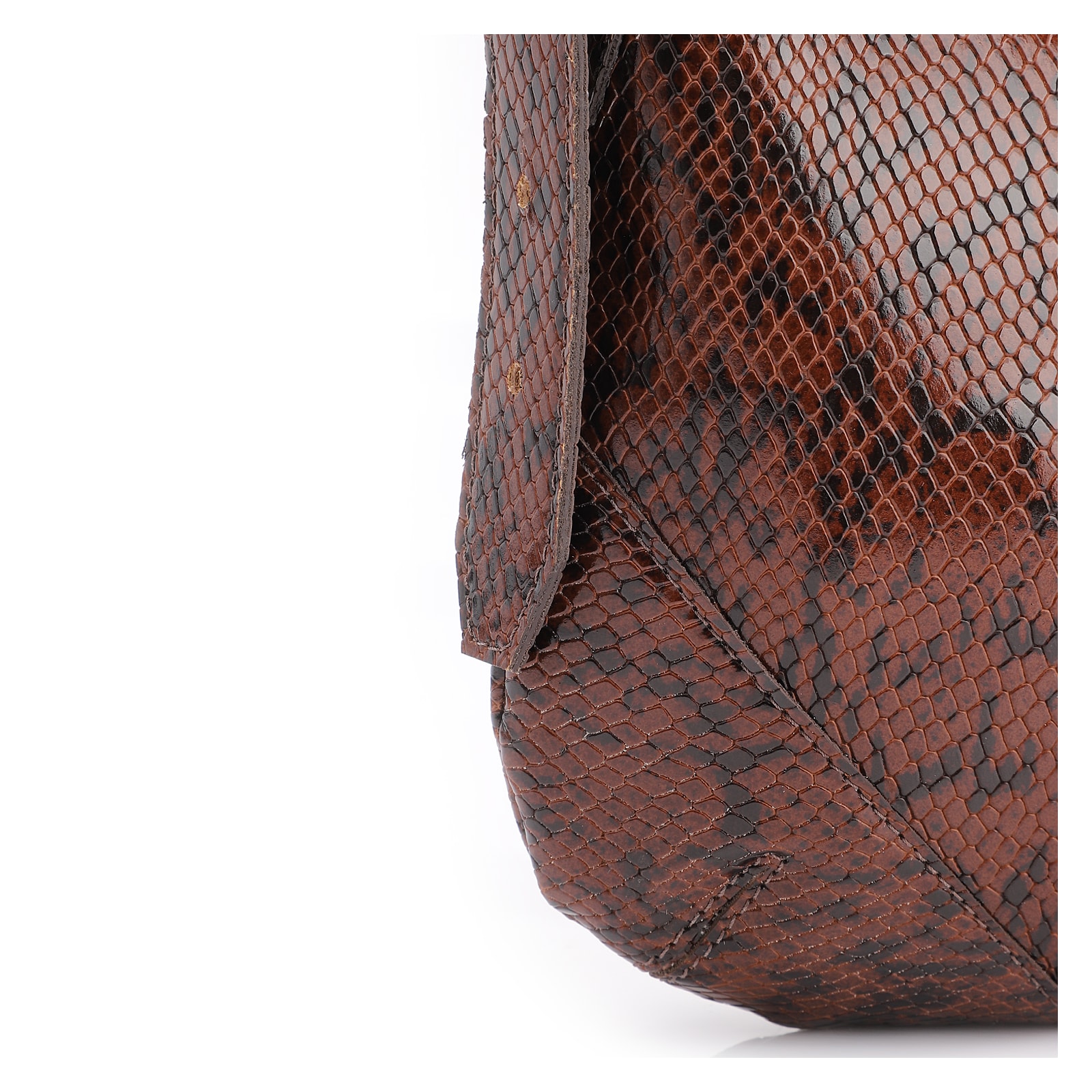 Bolsa De Ombro Alt Python Marrom Escuro