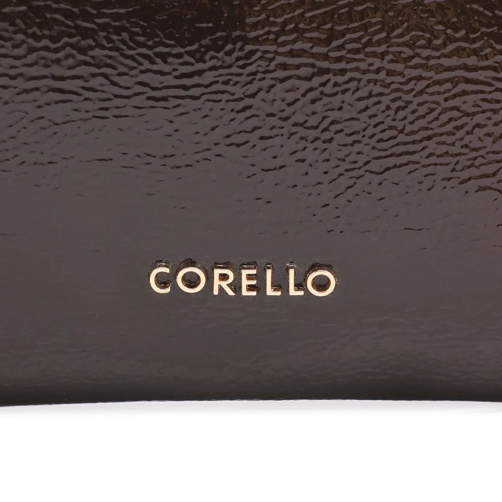 Bolsa De Ombro Alt Verniz Marrom Escuro - imagem 5