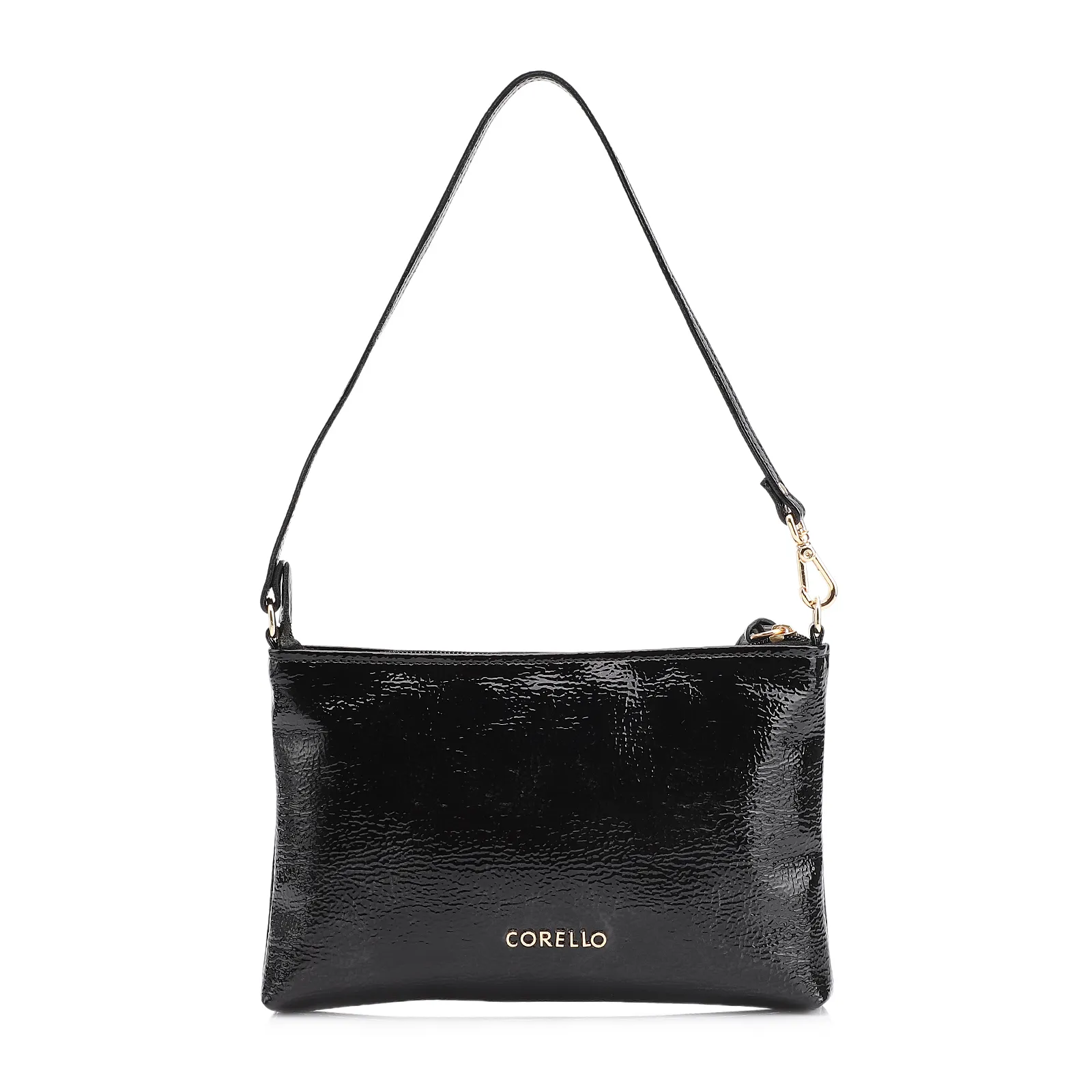 Bolsa De Ombro Alt Verniz Preto