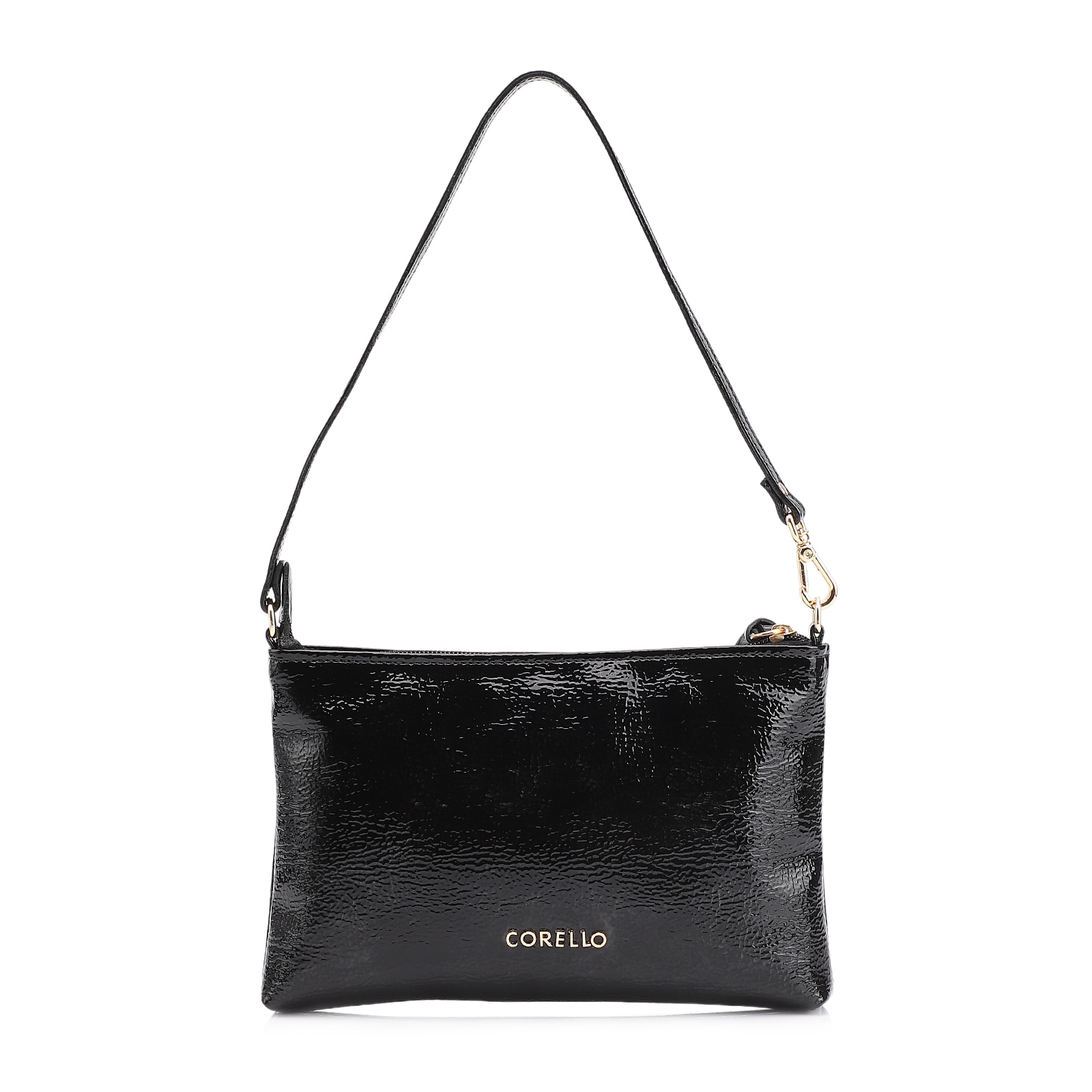 Bolsa De Ombro Alt Verniz Preto